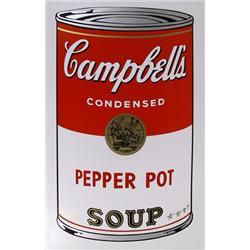 Andy Warhol, Campbell's Soup Pepper Pot, Serigraph Sunday B. Morning