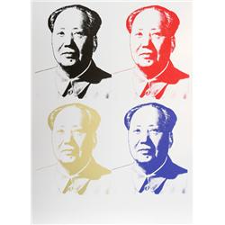Andy Warhol, Four Mao's, Sunday B. Morning Serigraph