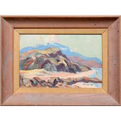 M.A. Weill, Desert Landscape, Oil Painting