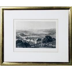 W. Wellstood, View of Switzerland - Zurich, Etching