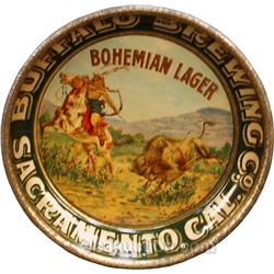 Buffalo Brewing Co. Sacramento, CAL. Tin Tip Tray