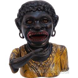 Antique Cast-Iron Countertop "DINAH" Mechanical Bank