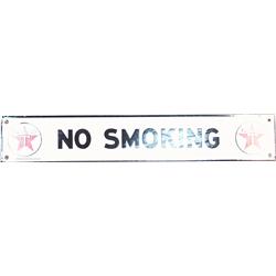 "NO SMOKING" Texaco Gas Station Porcelain Sign