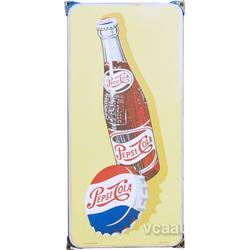 Pepsi-Cola Self-Framed Porcelain Sign