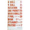 Image 1 : Hand-Painted Pool Hall Art Shop Tin Sign