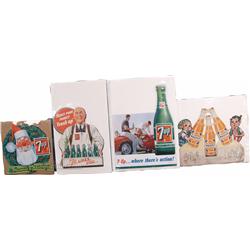 Lot Of 4 Country Store Cardboard Advertisement Prints: