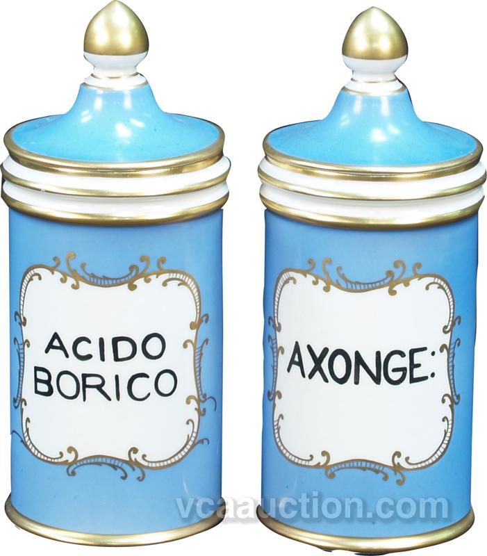 Lot Of 2 Early Countertop Pharmacy Jars