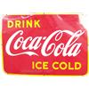 Image 1 : "Drink Coca Cola Ice Cold" Porcelain Sign