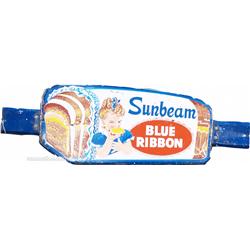 Sunbeam Blue Ribbon Bread Metal Door Push