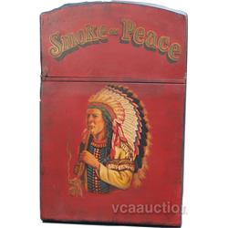 Oversized Wooden Folk-Art Zippo Type Lighter/Cabinet