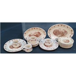 Lot Of 19 EL Rancho Pattern Diner China Dinnerware