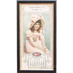 Hamilton Brown Shoe Co. Complimentary Paper Calendar