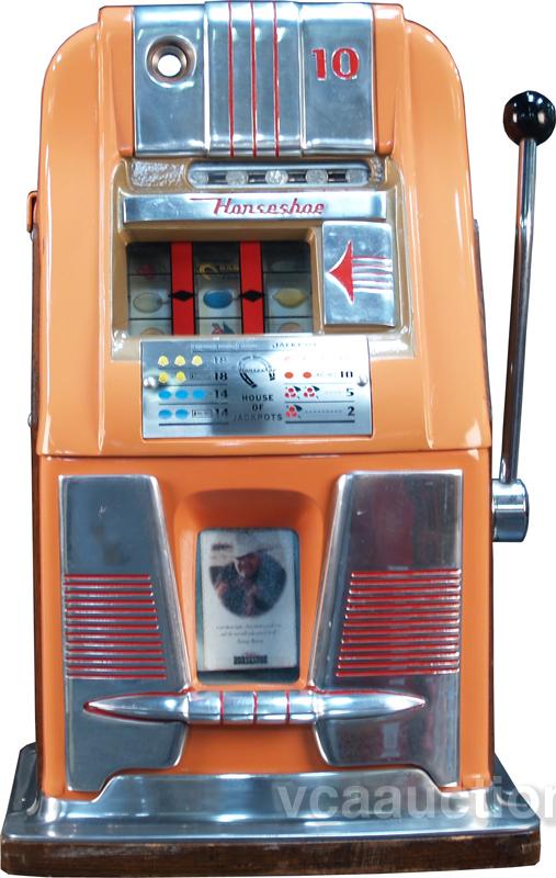 10 Cent Mills HiTop "Horseshoe" Jackpot Slot Machine