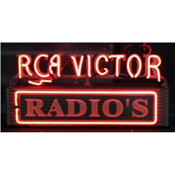  RCA VICTOR - RADIO'S  Neon Box Sign