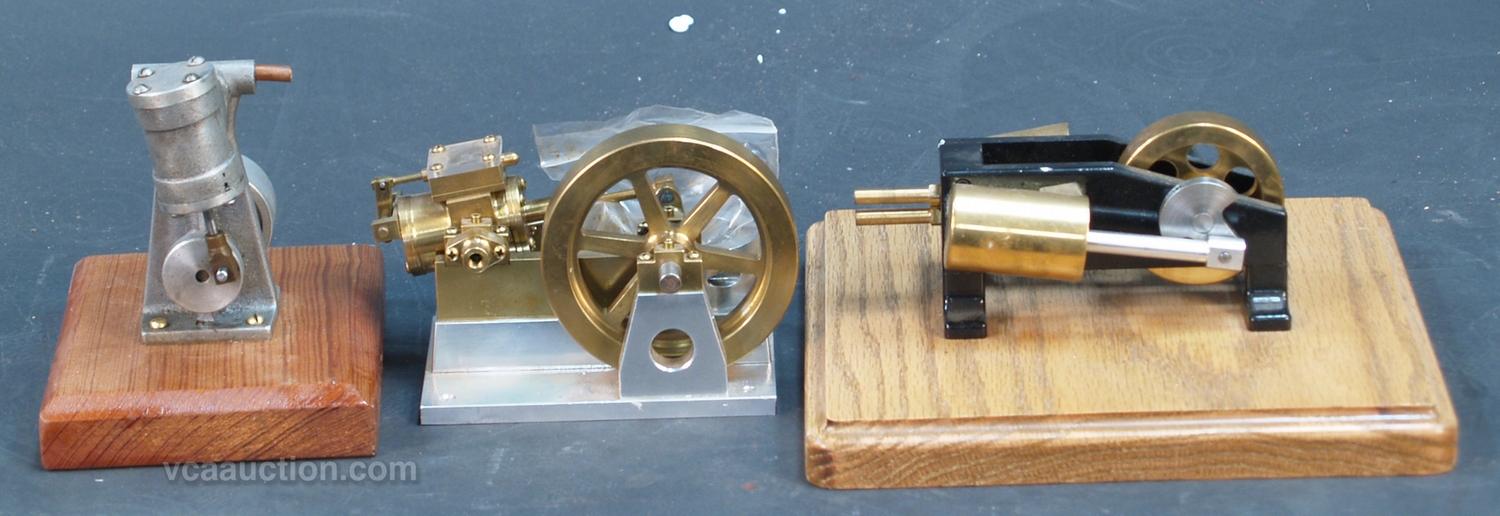 Lot Of 3 Mini Steam Engine Models