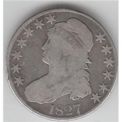 BUST SILVER HALF 1827