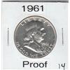 Image 1 : 1961 SILVER PROOF FRANKLIN HALF