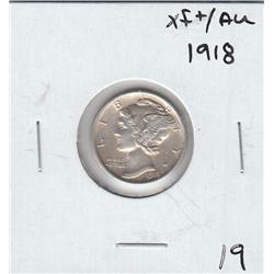 1918 HIGHER GRADE MERCURY DIME