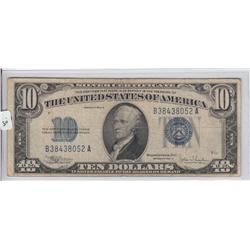$10 SILVER CERTIFICATE 1934