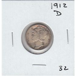 1919 D SILVER MERCURY DIME