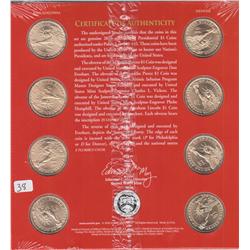 PRESIDENTIAL $1 UNC SET 2010 8 $1 COINS TOTAL
