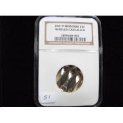 2003 WAFFLED QUARTER NGC