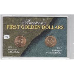 FIRST GOLD DOLLARS SET