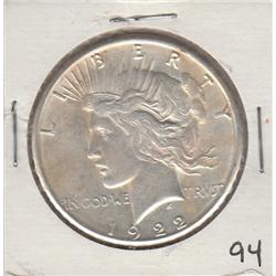 1922 S PEACE DOLLAR HIGH GRADE