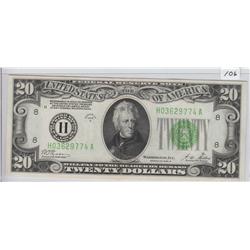 UNCIRCULATED $20 REDEEMABLE IN GOLD 1928