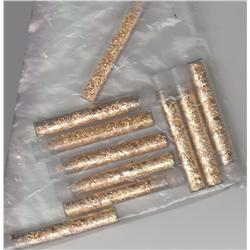 10 GLASS VIALS OF GOLD FLAKE