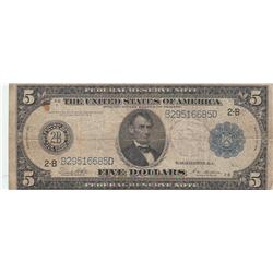 $5 FEDERAL RESERVE NOTE 1914