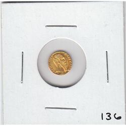 MEXICO GOLD WEDDING TOKEN 1865