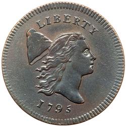 1795 C-5a R3 No Pole on Thin Planchet EF45