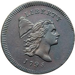 1795 C-6a R2 No Pole on Thin Planchet AU55