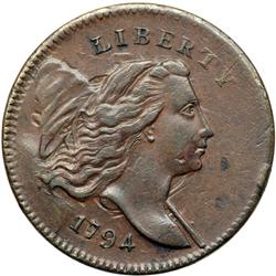 1794 C-4a R3 Liberty Cap, Head Right VF35+