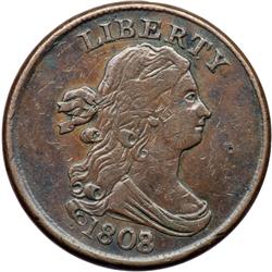 1808/7 C-2 Overdate 8 over 7 VF25