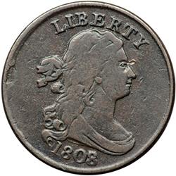 1808/7 C-2 Overdate 8 over 7 VG10