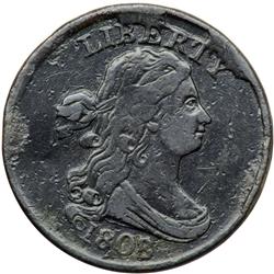 1808/7 C-2 Overdate 8 over 7 VG7