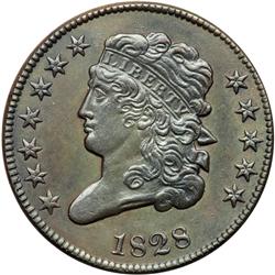 1828 C-2 R1 12-Star Obverse EF45