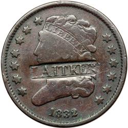 1832 C-3 R2 Counterstamped Brunk A-152 VG7