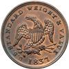 Image 1 : 1837 Half Cent Hard Times Token, Low-49 Rulau HT-73, R2
