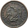 Image 1 : 1837 Half Cent Hard Times Token, Low-49 Rulau HT-73, R2