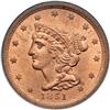 Image 1 : 1851 C-1 R1 PCGS graded MS63 Red