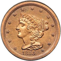 1855 C-1 Breen 1-A R6 (as a proof) PCGS graded Proof-6