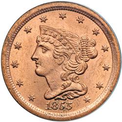 1855 C-1 R1 PCGS graded MS64+ Red