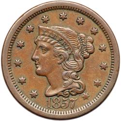 1857 N-1 R1 Large Date VF35