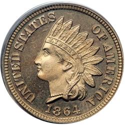 1864 Indian Head 1C. Copper-Nickel