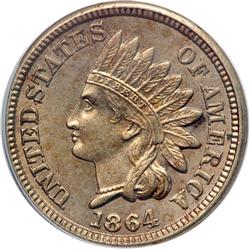 1864 Indian Head 1C. Copper-Nickel
