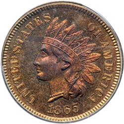 1865 Indian Head 1C PCGS PF65 RD