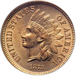 1873 Indian Head 1C. Open 3
